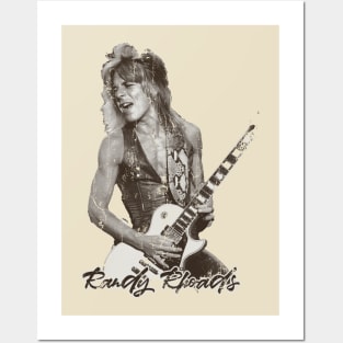 Retro Vintage Aesthetic - Randy Rhoads Posters and Art
